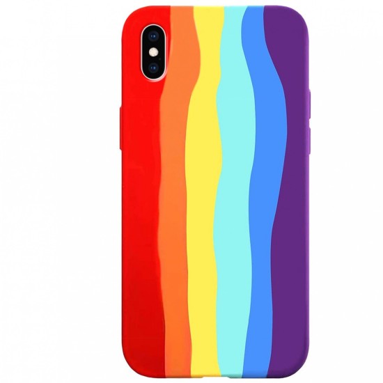 RAINBOW SILICONE CASE APPLE IPHONE XS MAX